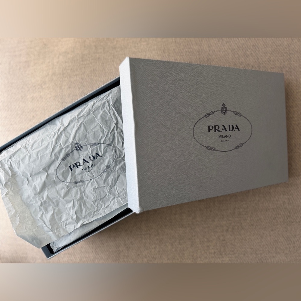 ✨ NIB Prada Calf Leather Logo Sandals – Iconic Luxury Slides ✨ - Picture 6 of 8